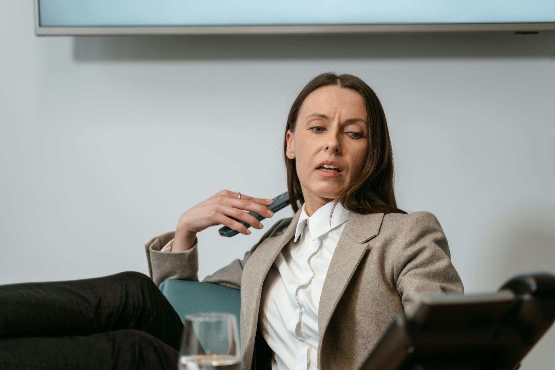 Professional business consultation meeting in modern corporate environment